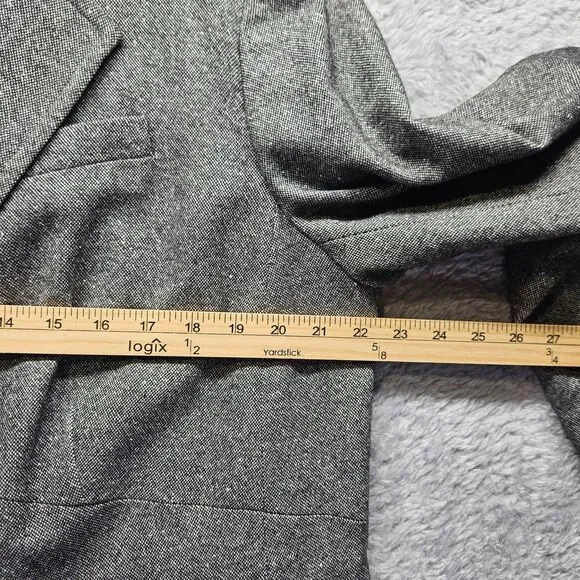 Talbots Womens Gray Skirt Suit Set Size 18 XL Wool Blend - Picture 13 of 16